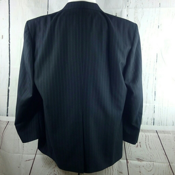 David Taylor Dark Blue Suit Blazer Jacket 48R - Picture 4 of 8